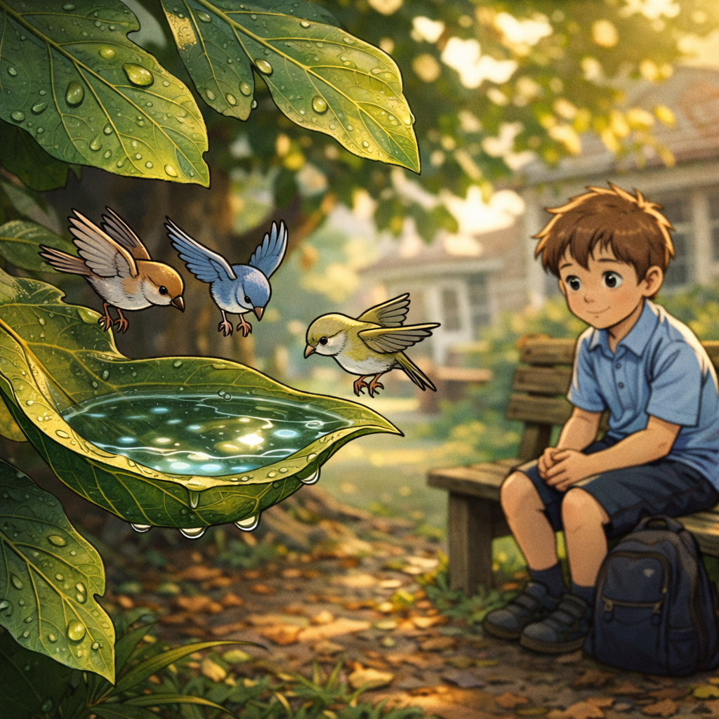 The Raindrop That Hung On